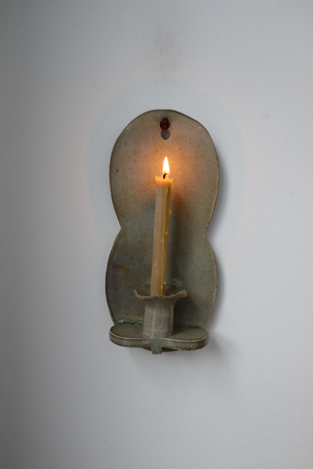 Celadon Candle Sconce