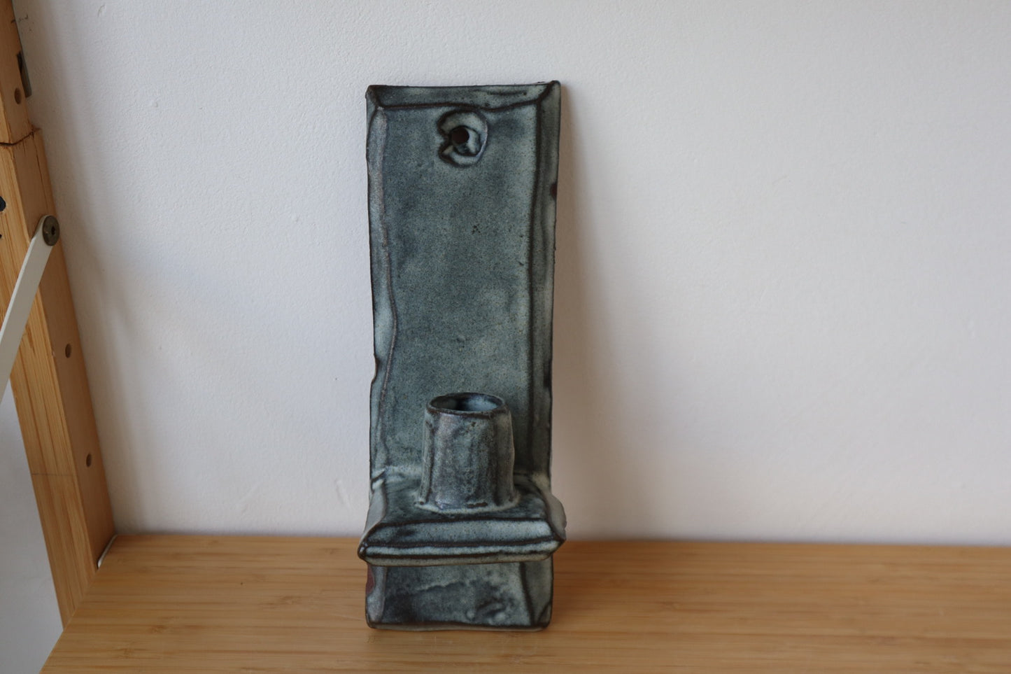 Blue Candle Sconce