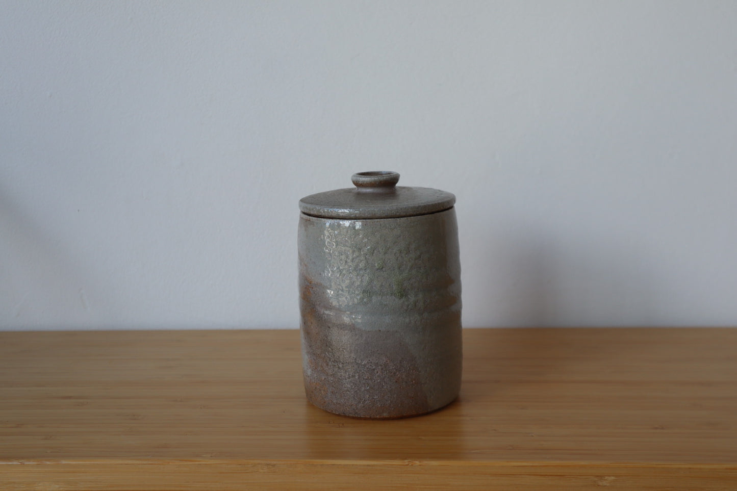 Soda Fired Lidded Jars