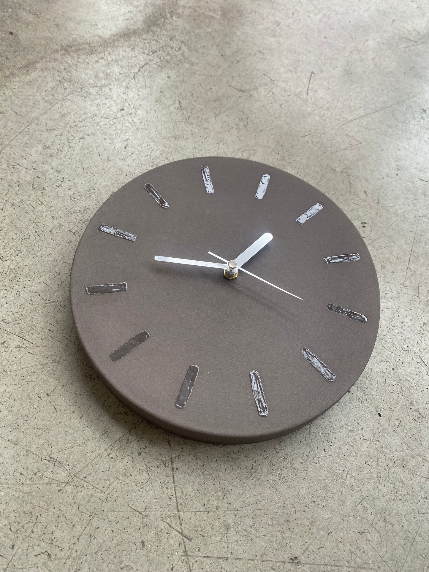 Stoneware Wall Clock