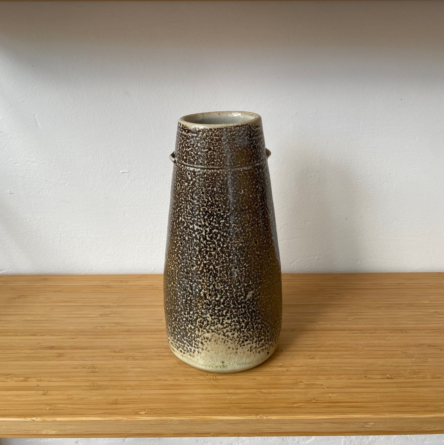 Wood Fired Vase with Tiny Lugs