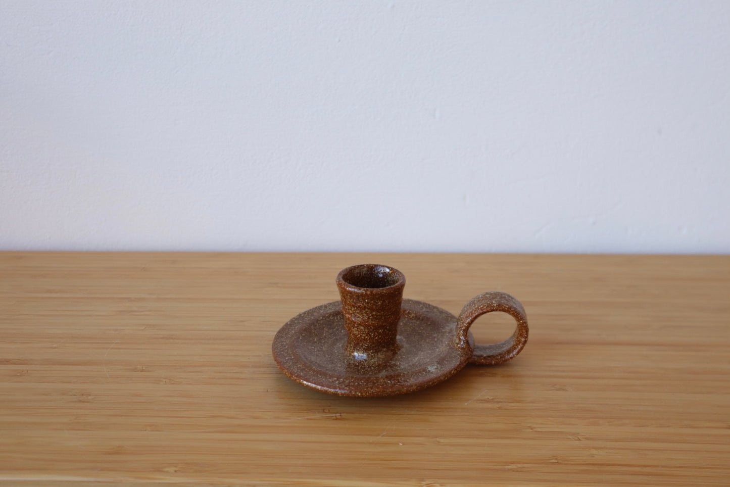 Speckled Candlestick Holder