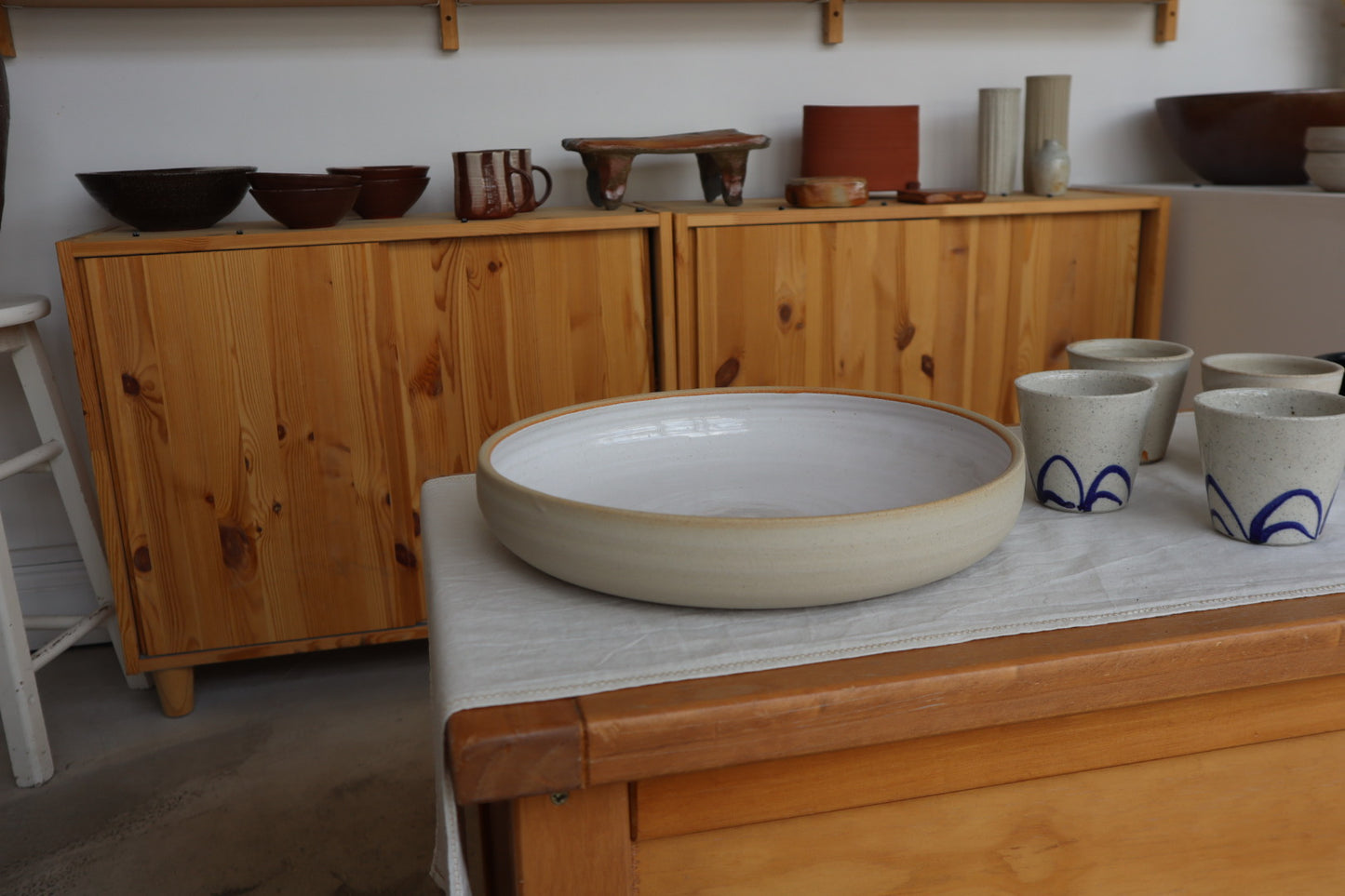 Classic White Serving Bowl