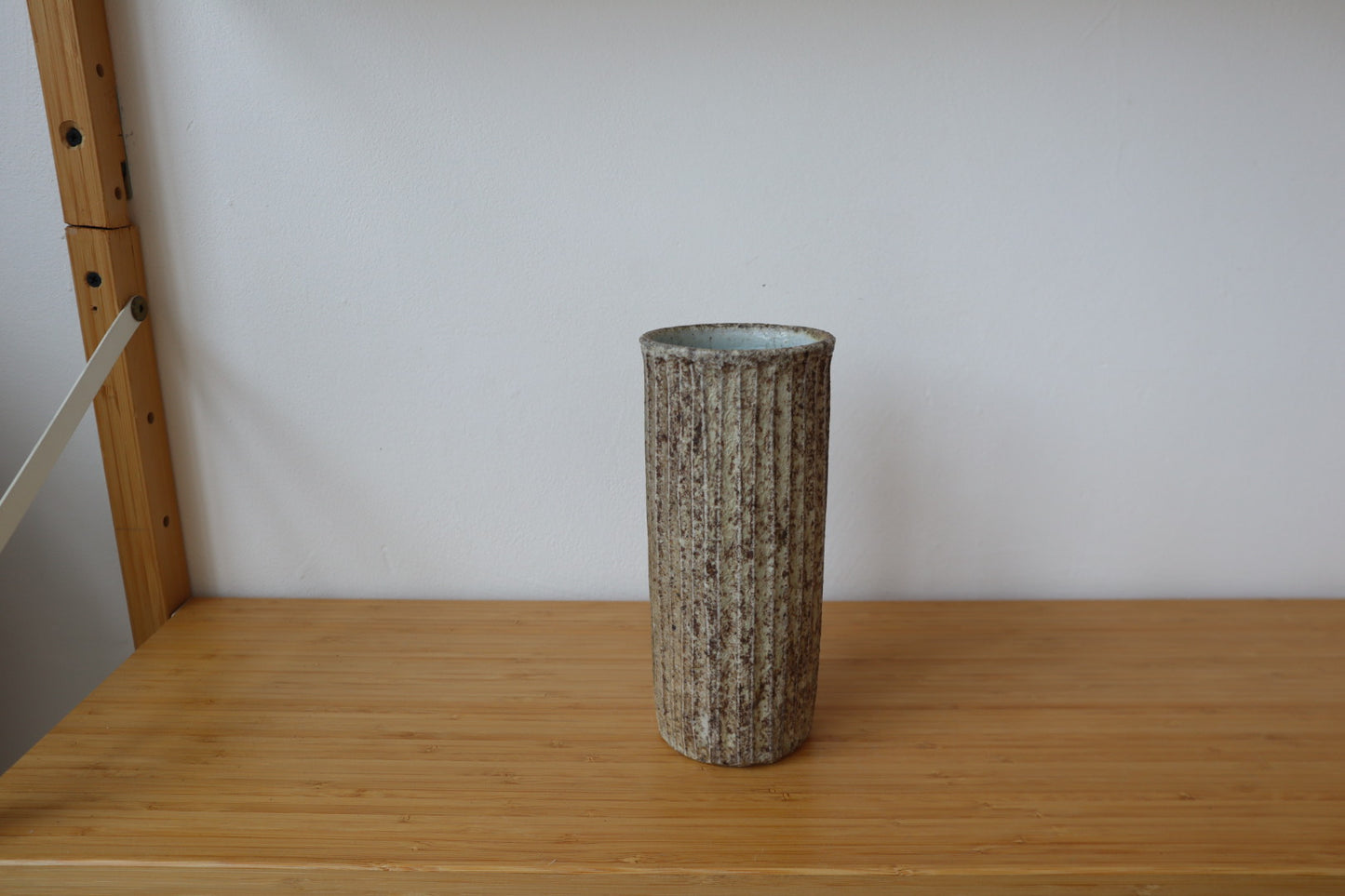 Wood Fired Fluted Vase