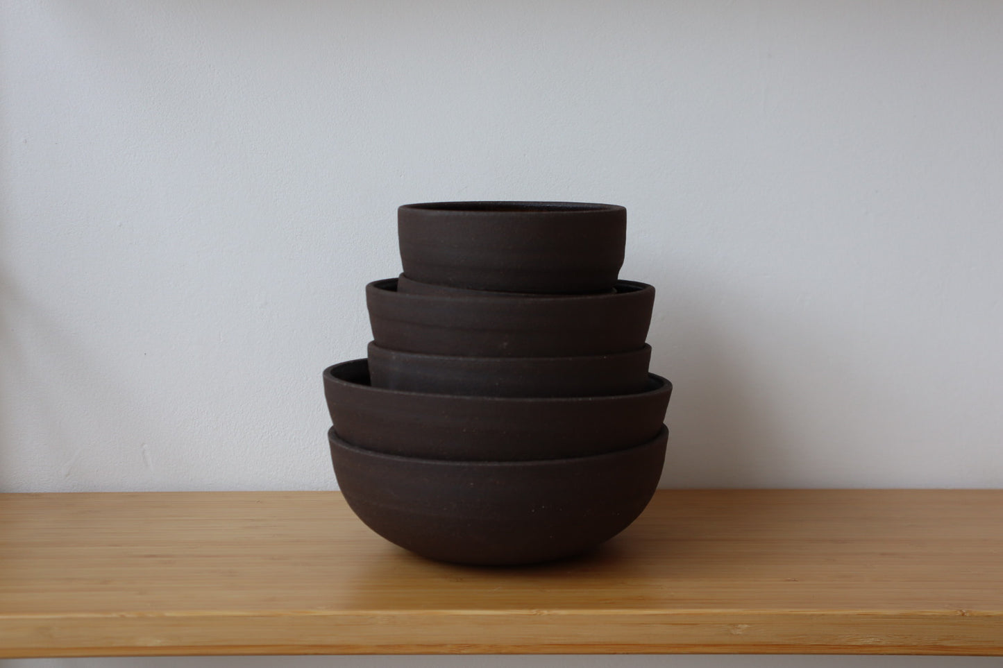 Dark Stoneware Bowls