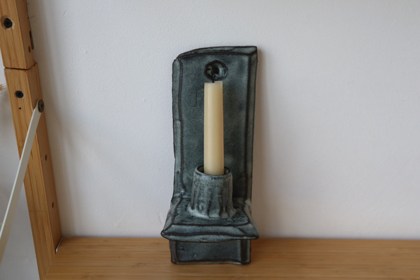 Blue Candle Sconce