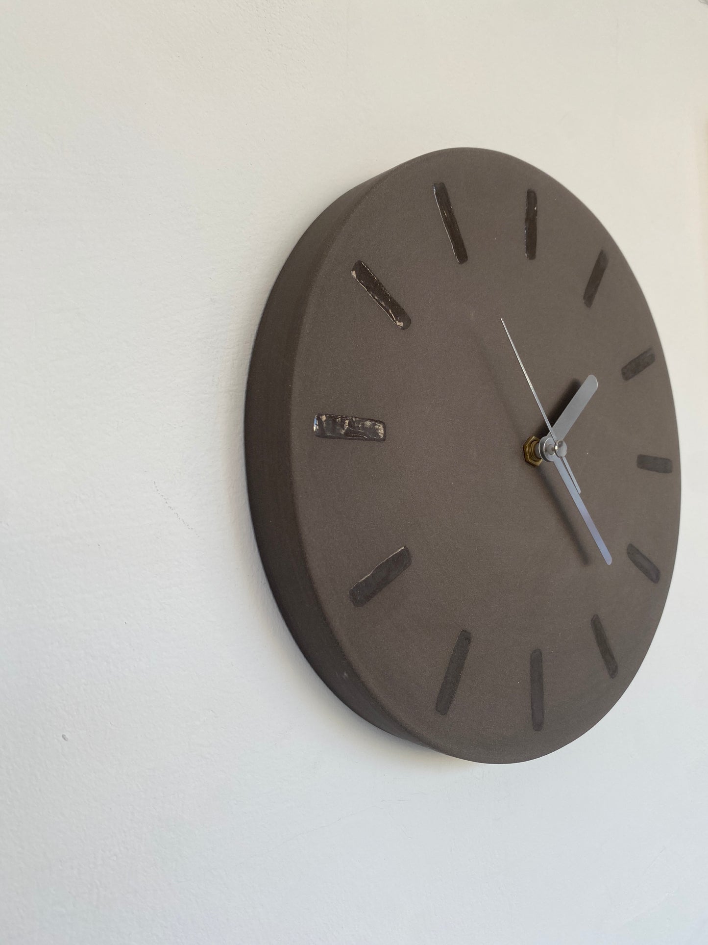 Stoneware Wall Clock
