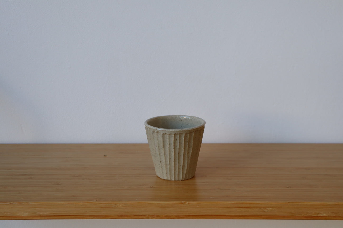 Fluted Flat White Cup