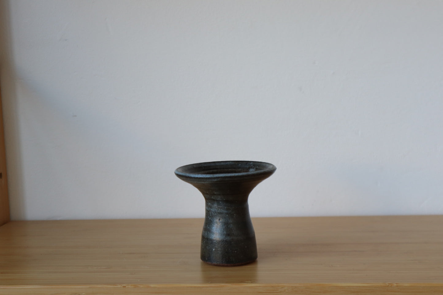Black/Blue & White Candlestick Holder