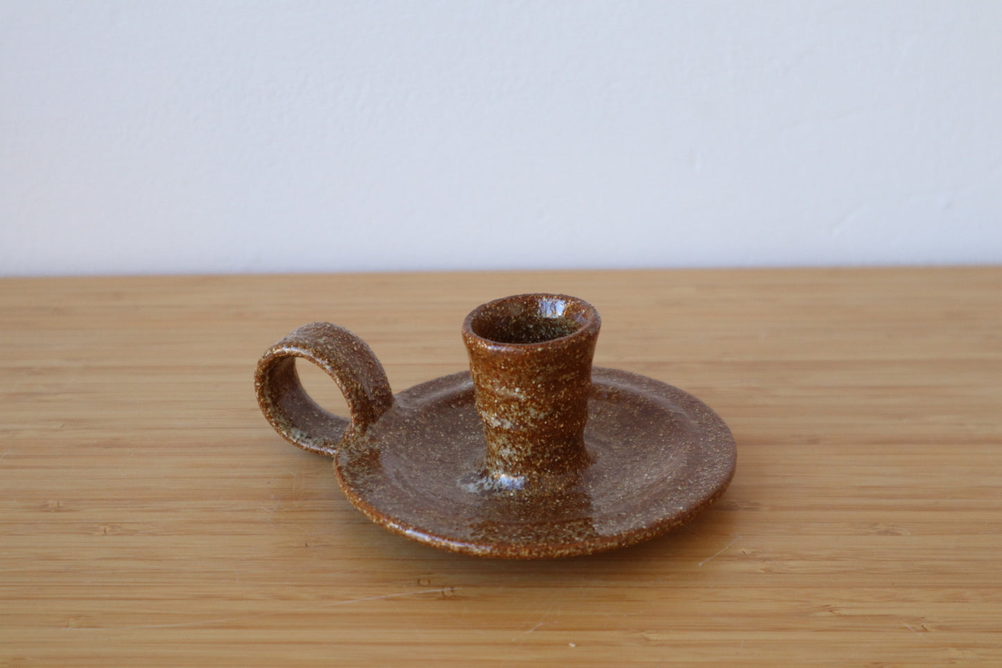 Speckled Candlestick Holder