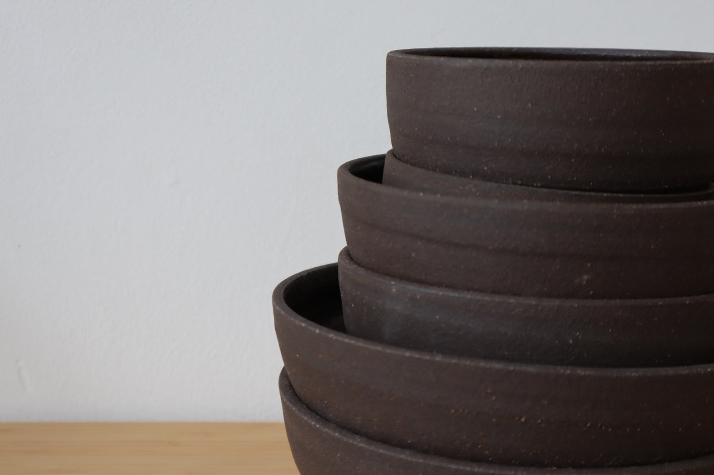 Dark Stoneware Bowls