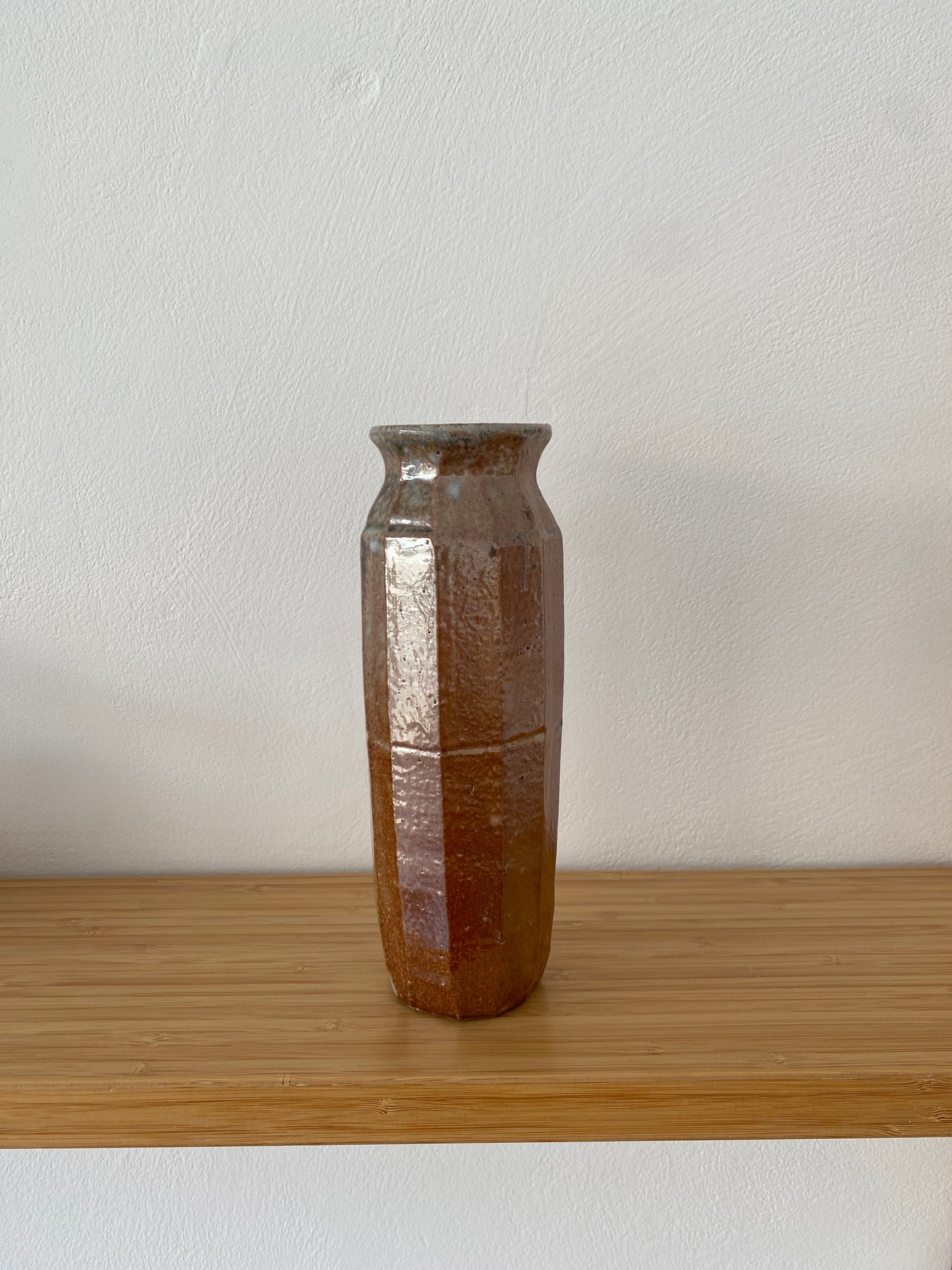 Faceted Shino Vase