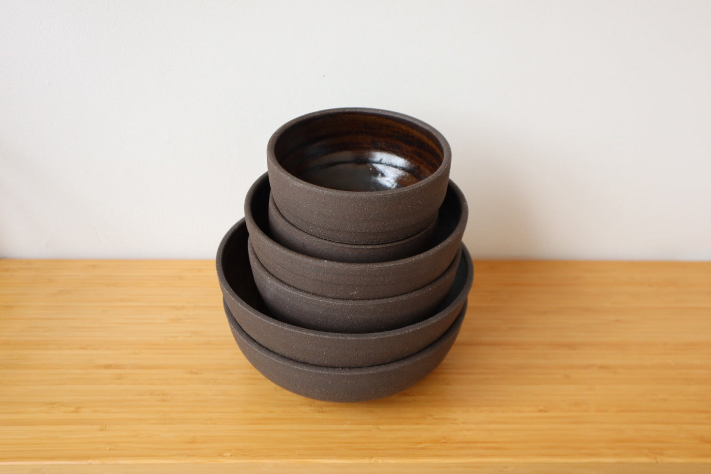 Dark Stoneware Bowls