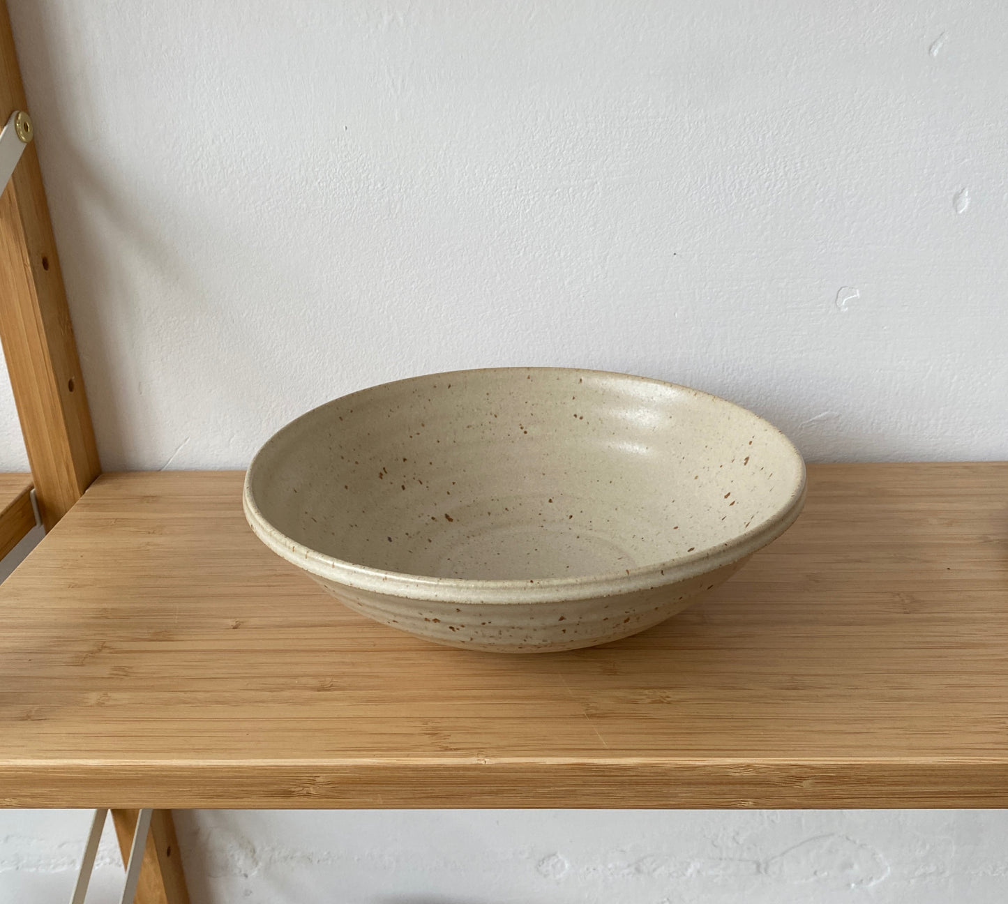 Flecked Cream Pasta Bowl