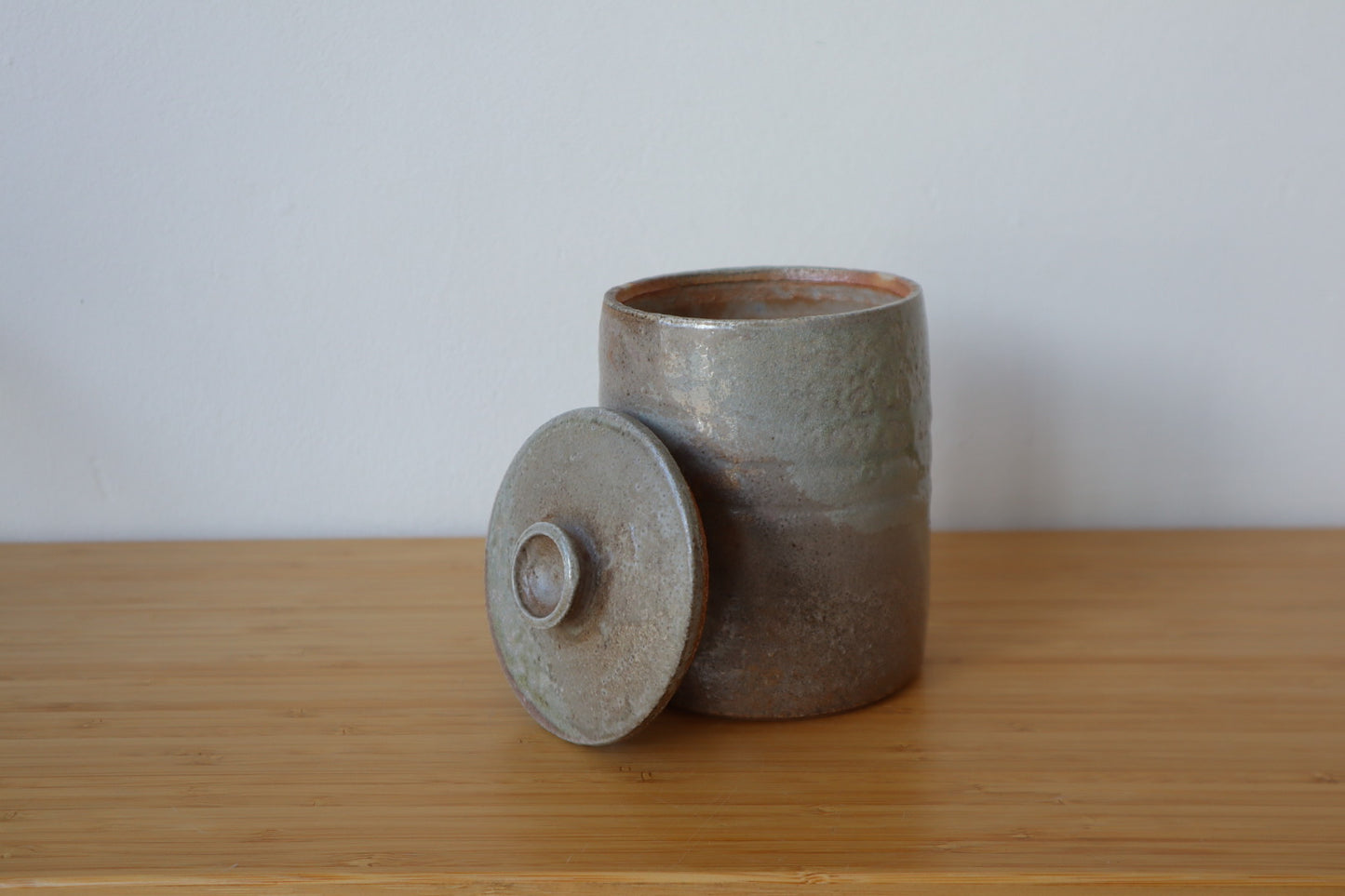 Soda Fired Lidded Jars