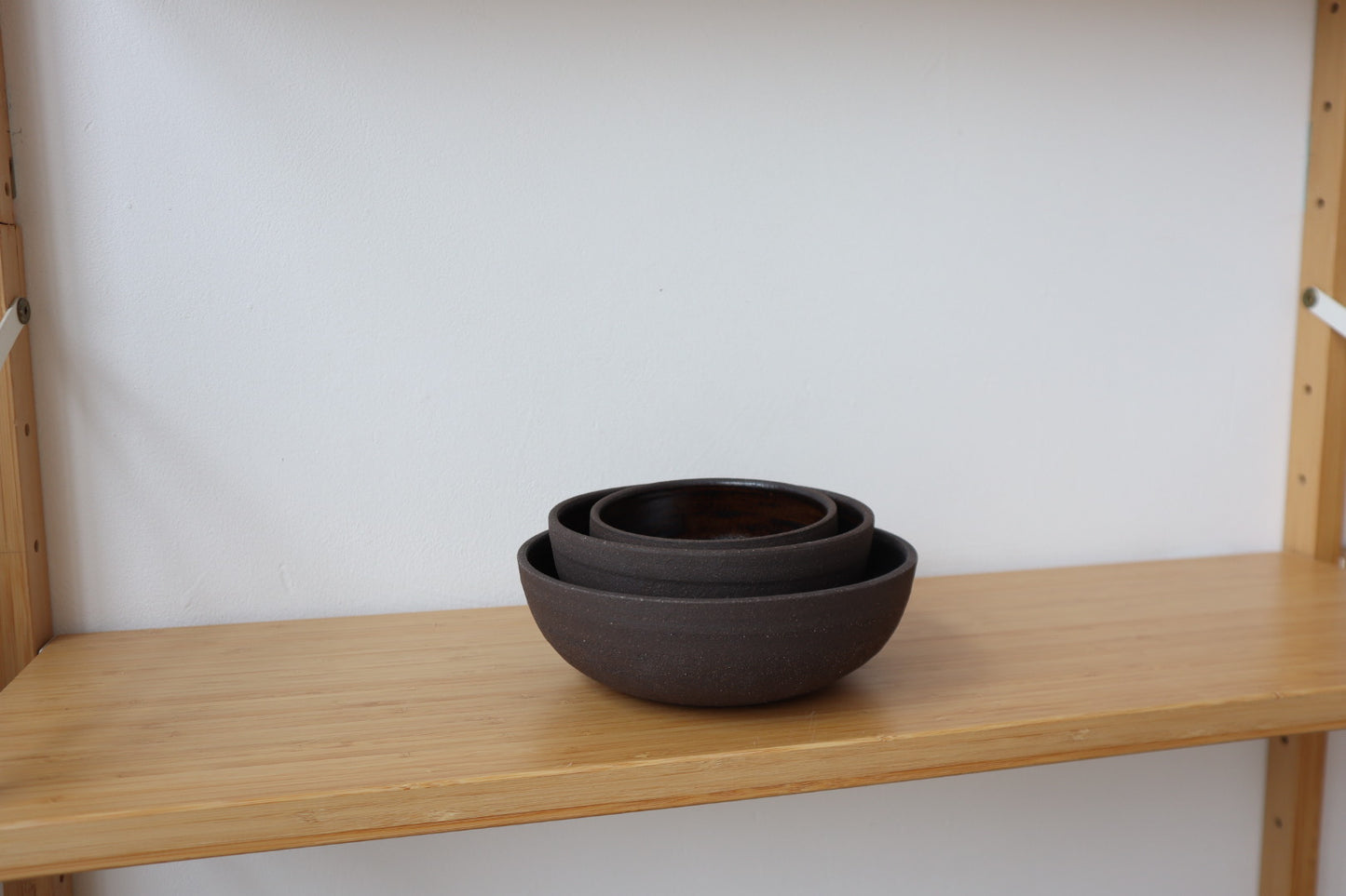 Dark Stoneware Bowls