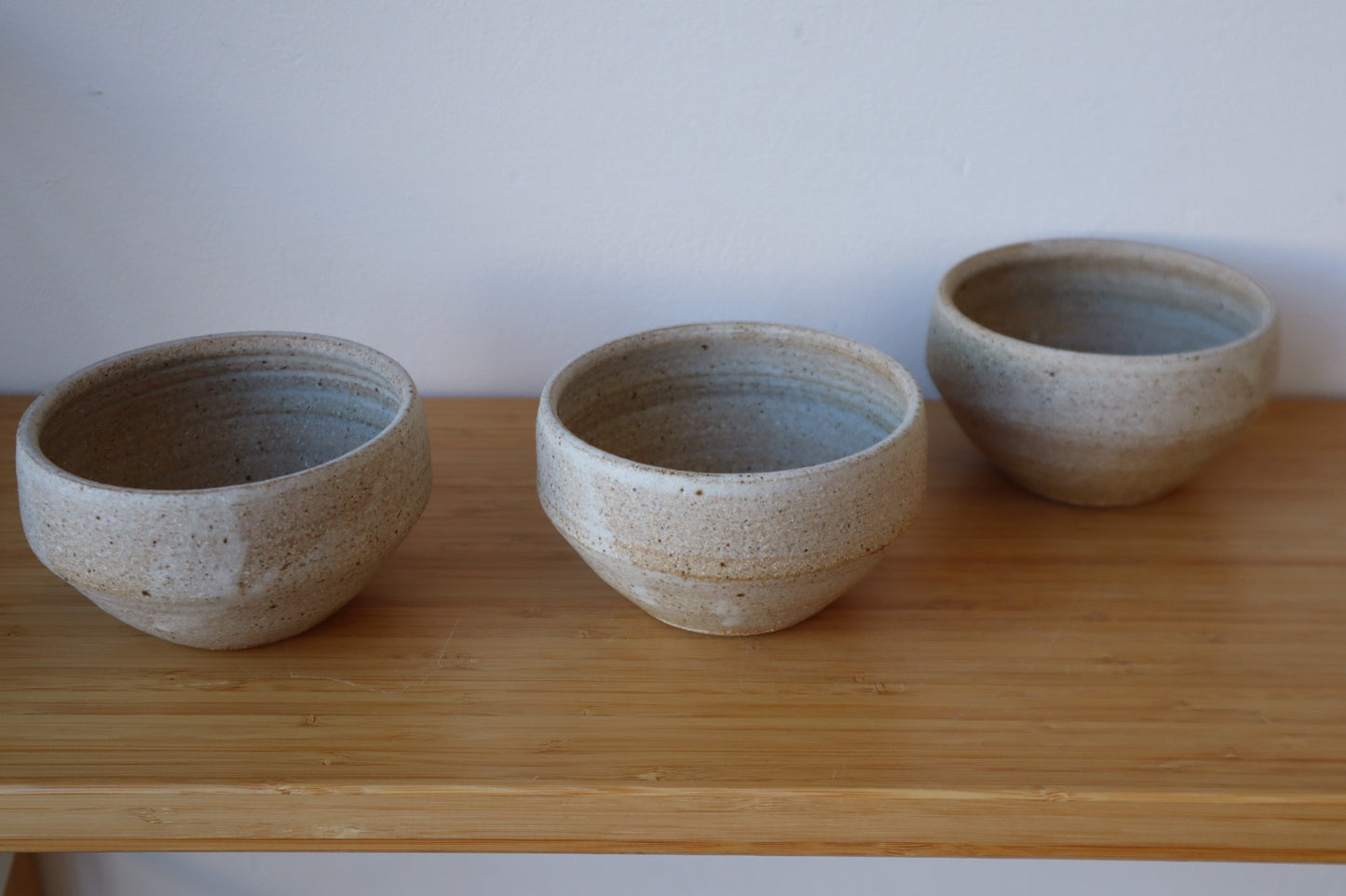 White & Black/Blue Porridge Bowls
