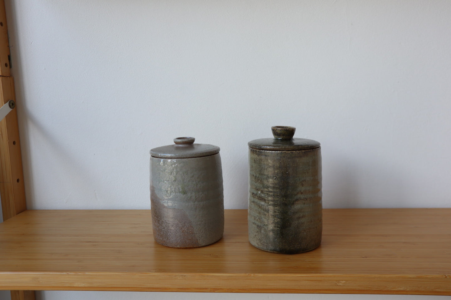 Soda Fired Lidded Jars