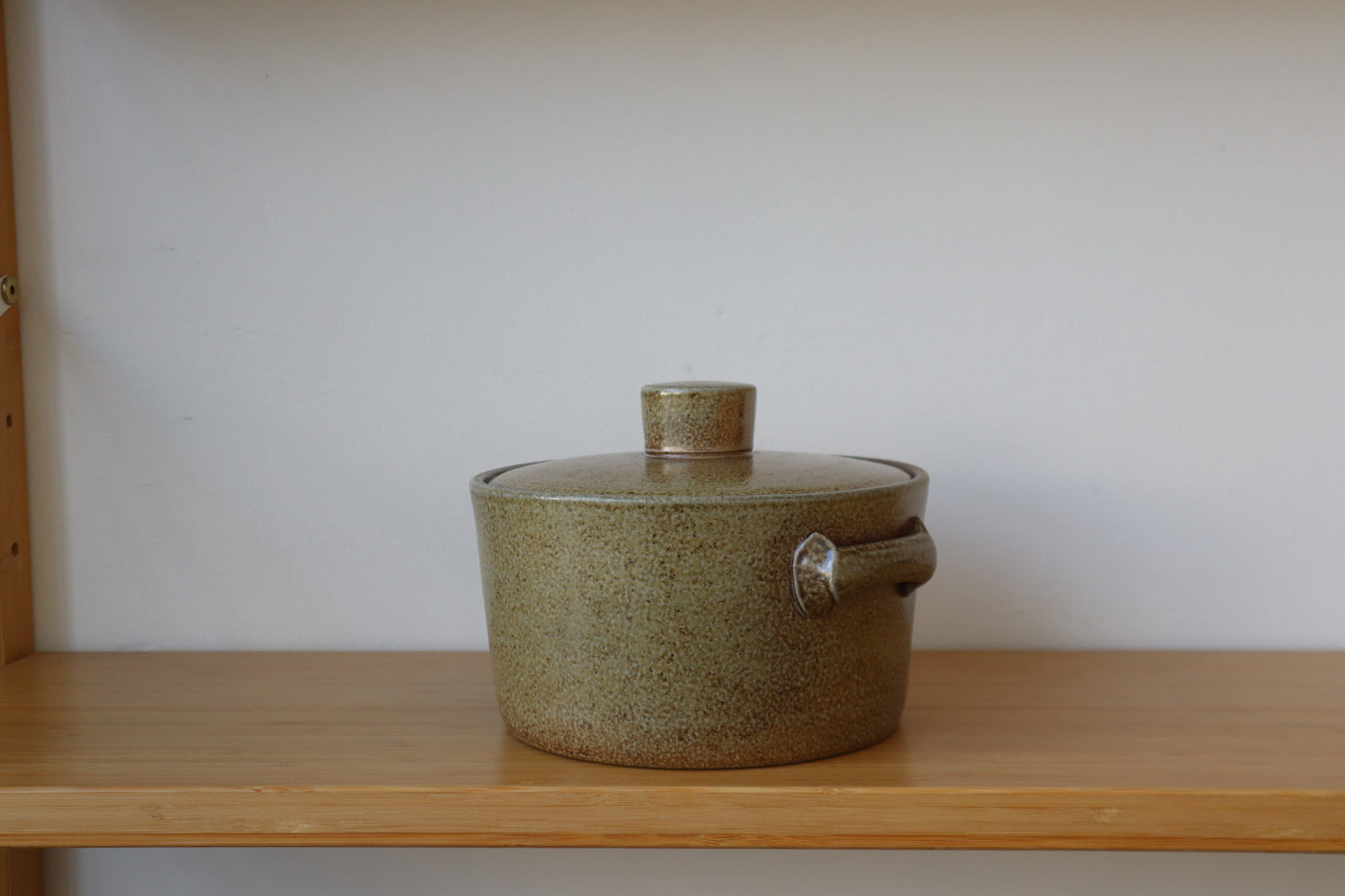 Salt Fired Lidded Casserole Pot
