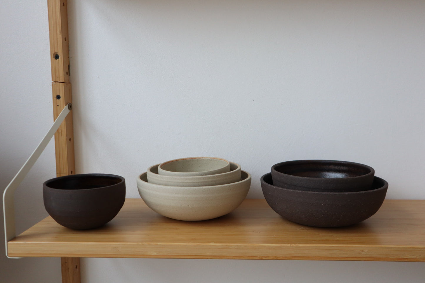 Dark Stoneware Bowls