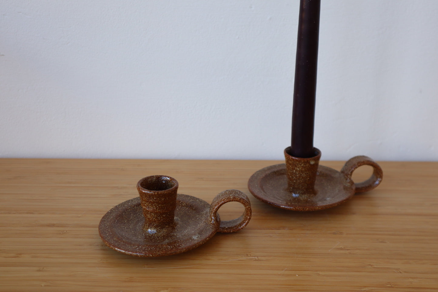 Speckled Candlestick Holder