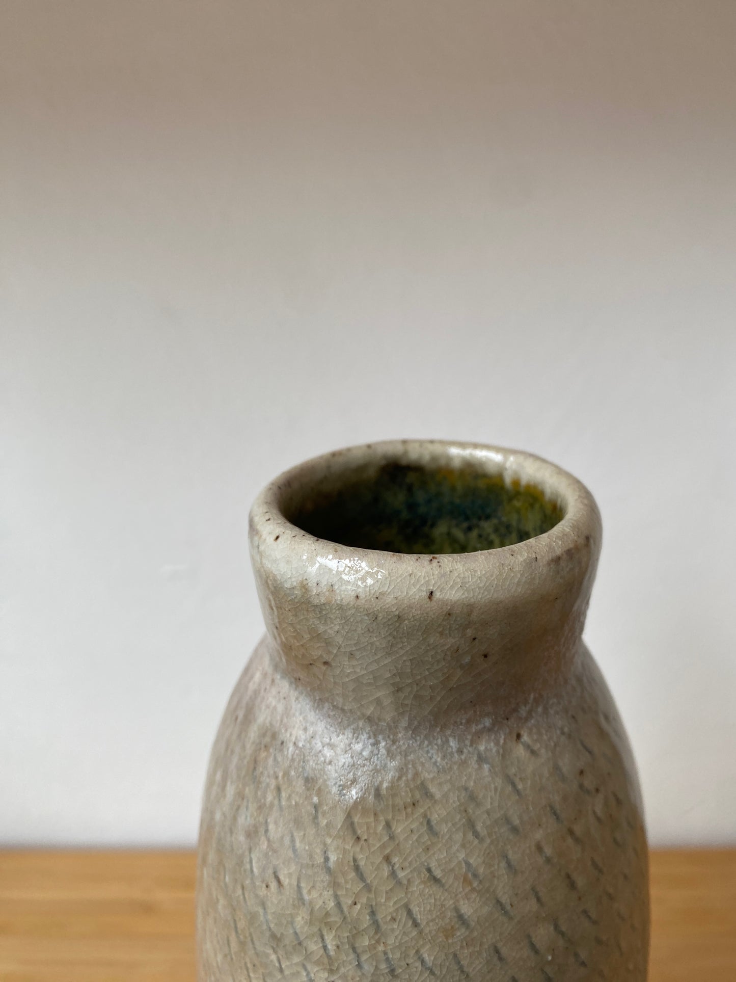Wood Fired Black Slip Vase