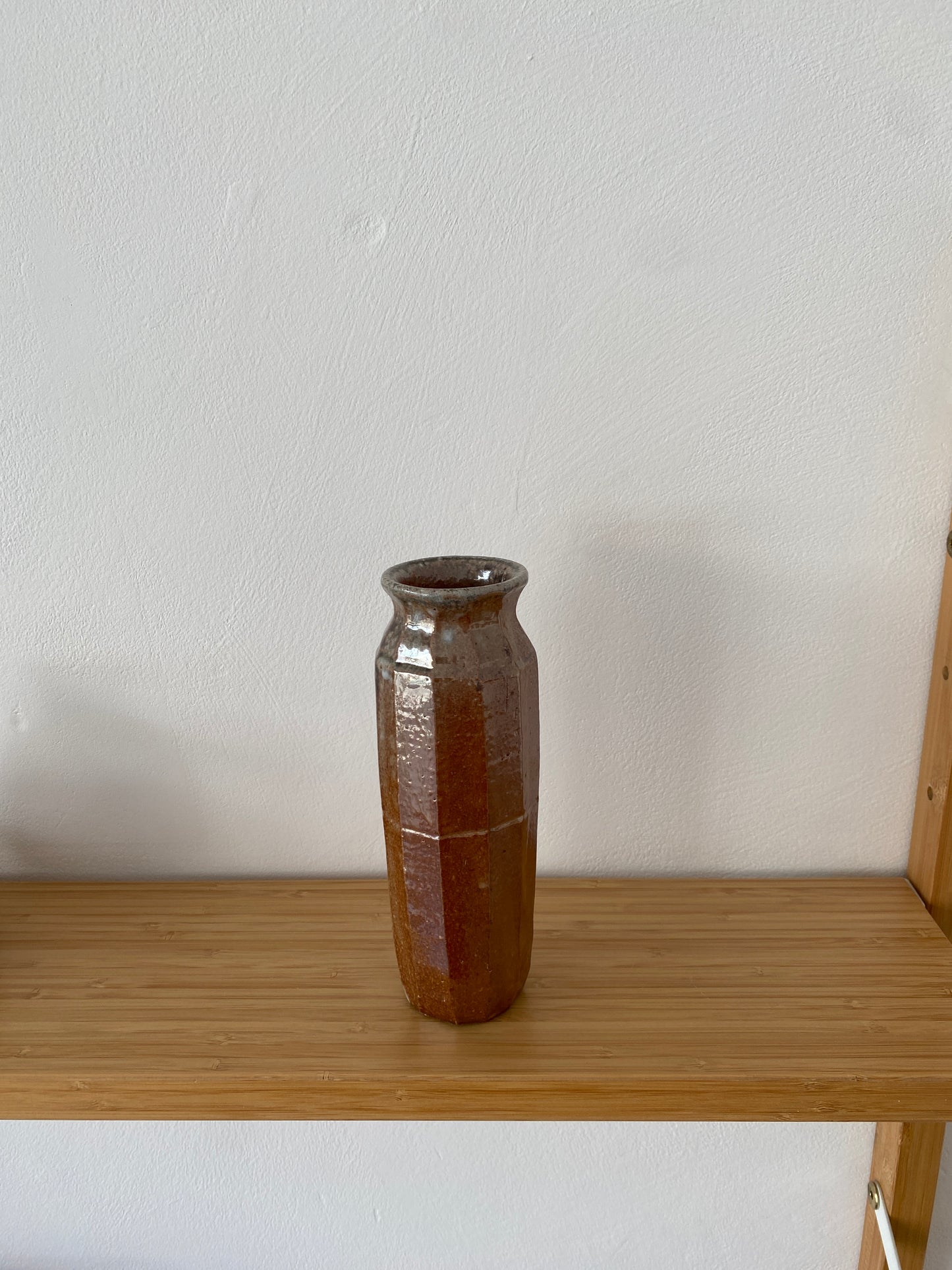 Faceted Shino Vase