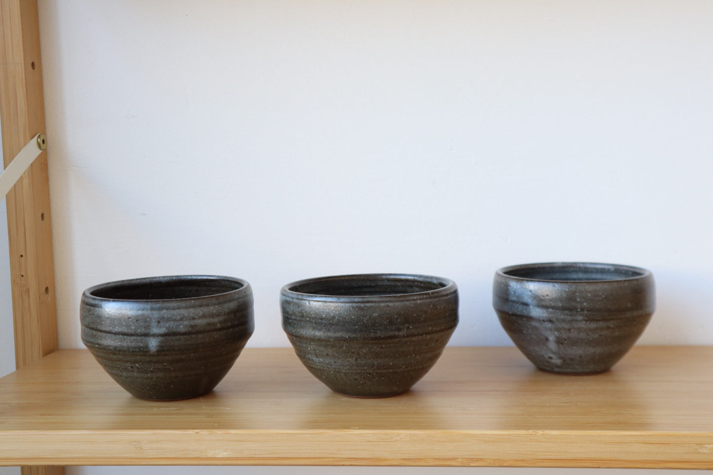 White & Black/Blue Porridge Bowls