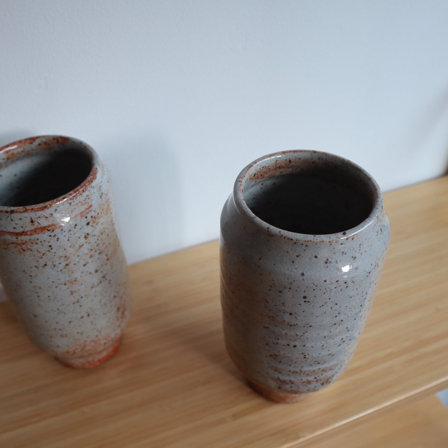 Shaped Iron Grey Vase